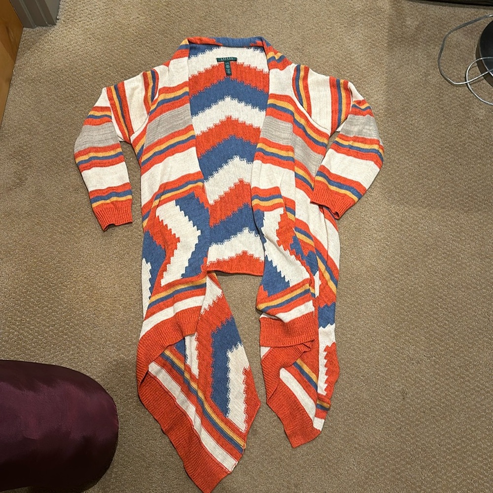 Knit wrap around sweater